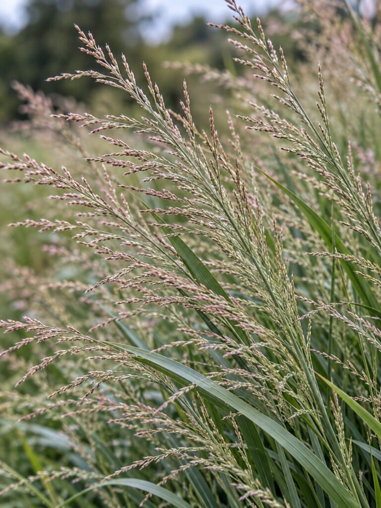 Panicum Heavy Metal op de kwekerij